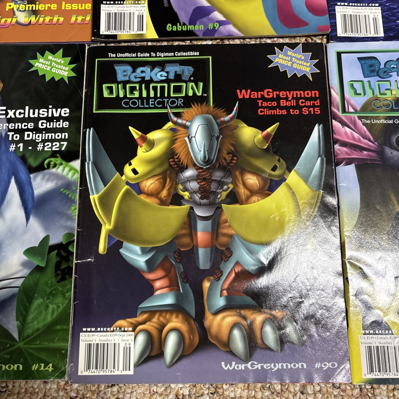Lot of 6 Vintage 2000 #1-6 Digimon Books – conditions vary +Let’s find Digimon