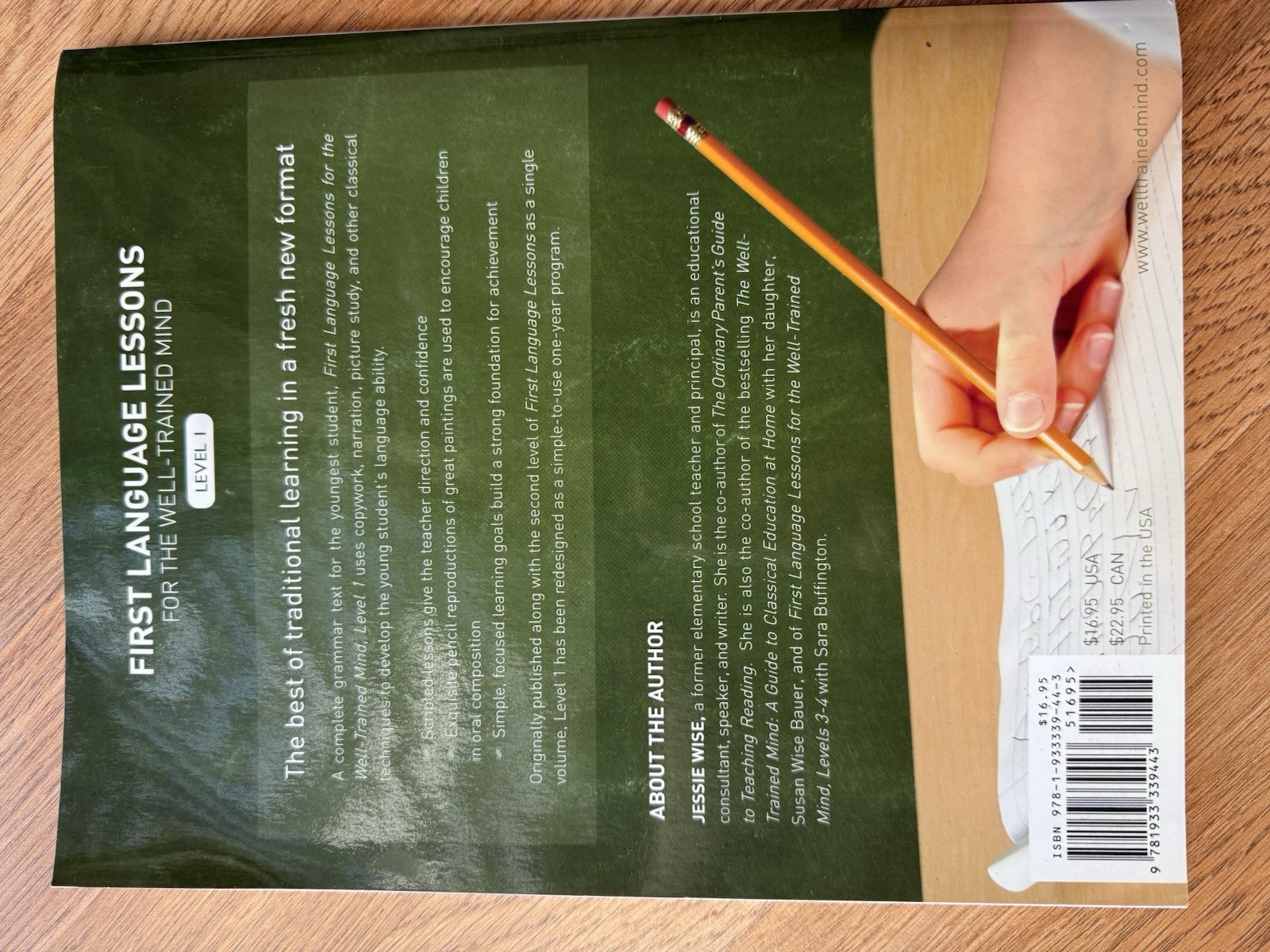 First Language Lessons For The Well- Trained Mind Level 1 By Jessie Wise