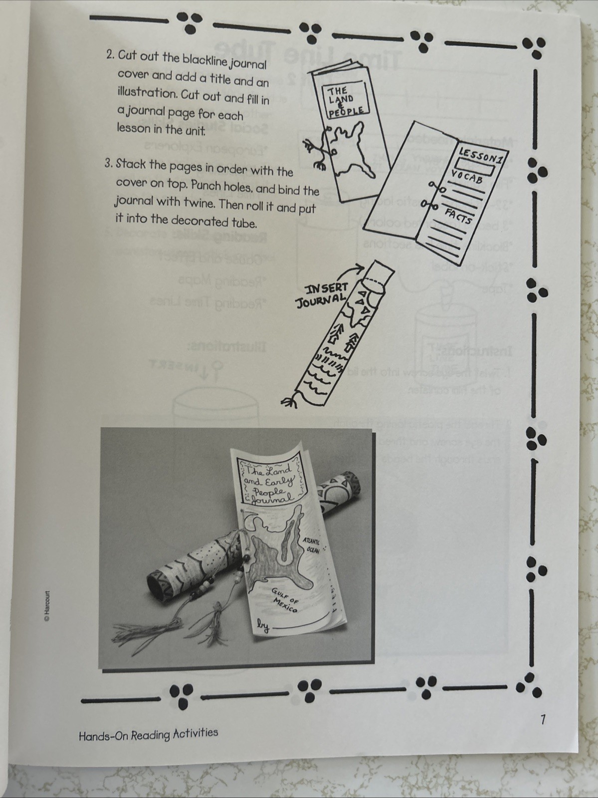 Harcourt Horizons:Hands On Reading Activities US History:Beginners(Teachers)