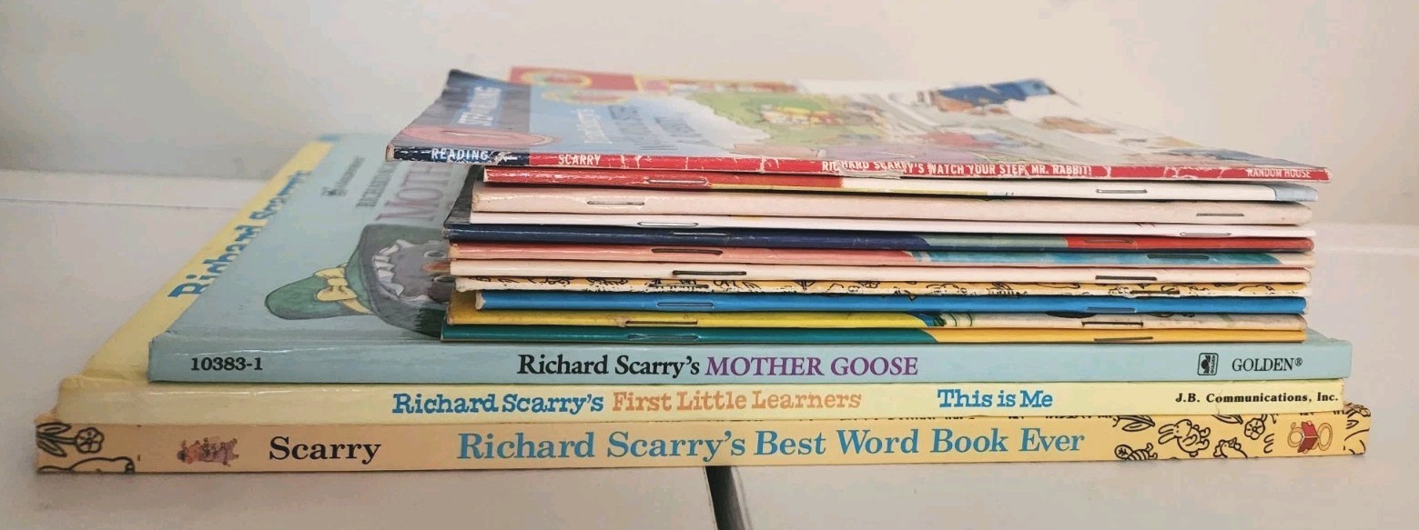 Lot 14 Richard Scarry Picture Books Golden Books Busy Busy Town Storybooks