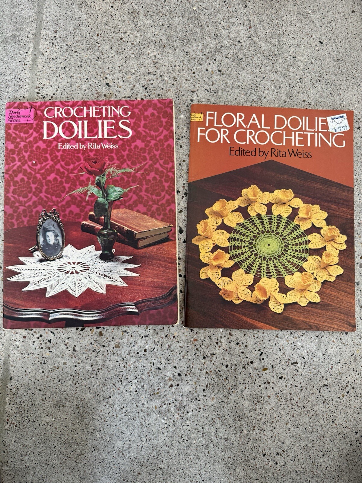 Rita Weiss Floral Doilies for Crocheting and Crocheting doilies book set craft
