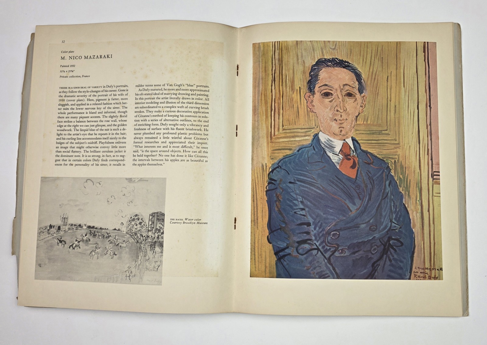 Antique Raoul Dufy 1954 Paperback Portfolio Ed. w/ 9 Tipped In Prints Paintings