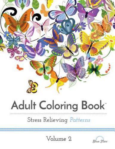 Adult Coloring Book: Stress Reliev- 9781941325179, Blue Star Coloring, paperback