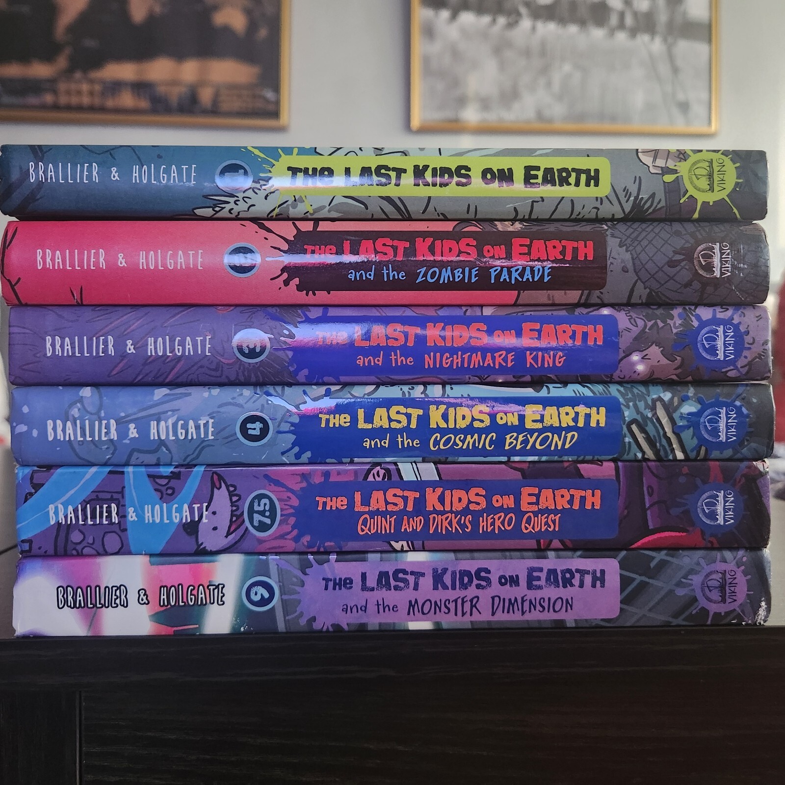 The Last Kids on Earth Series Book Set Of 6 Hardcover Graphic Novel Max Brallier