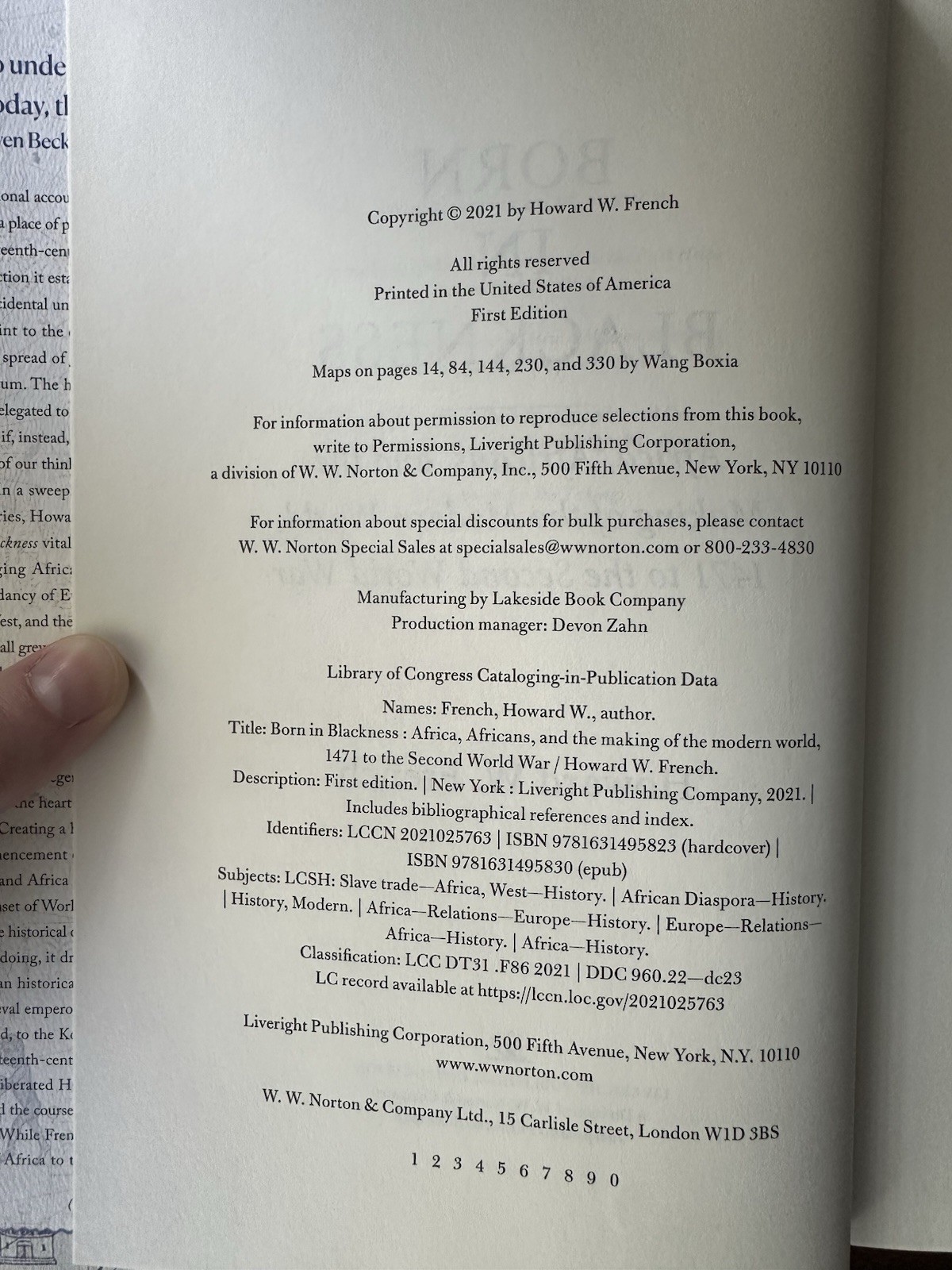 Born in Blackness: Africa, Africans, and the Making of the Modern World