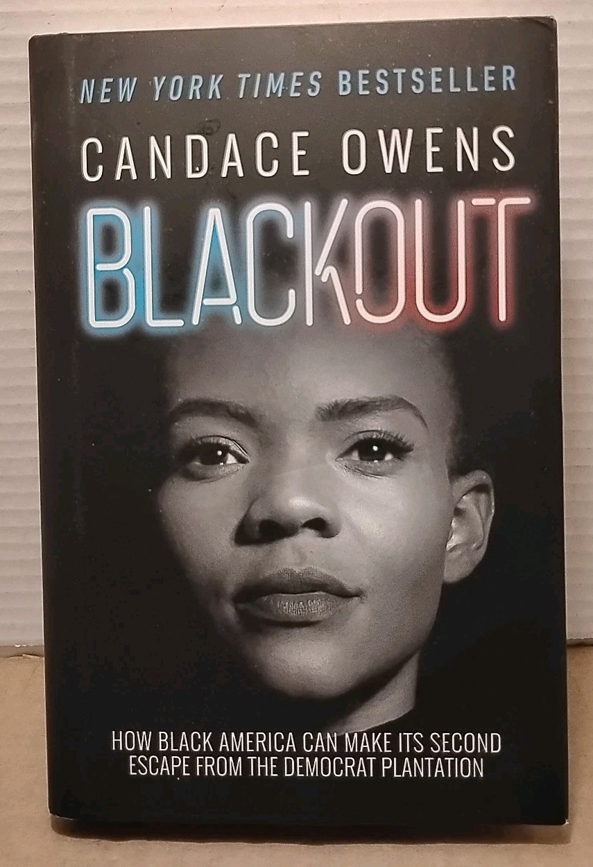 BLACKOUT by CANDACE OWENS 2020 Bookplate SIGNED 1st Edition 10th Printing HCDJ