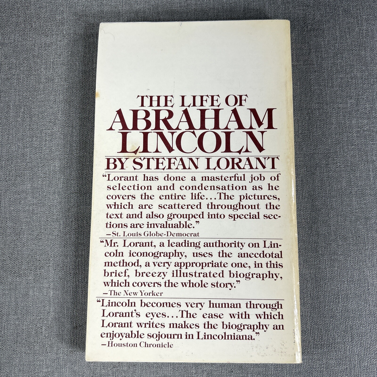 Abraham Lincoln Malice Toward by Oates ~ Stefan Lorant Jim Bishop 3