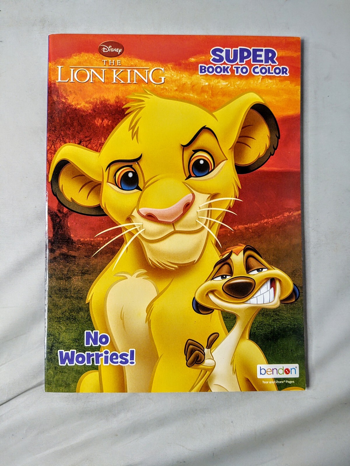 Disney The Lion King Kids Coloring Book Simba Timon Pumba Animal Bendon