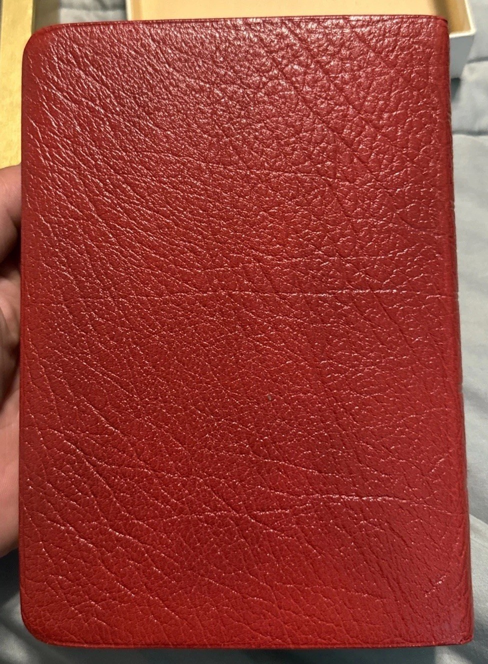 Vtg Cambridge Bible King James Calfskin Red Letter 73xrl Burgundy EUC
