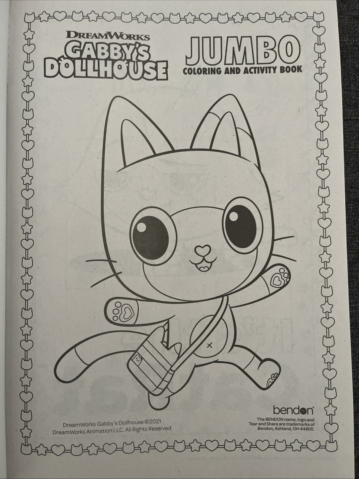 Gabby’s Dollhouse Jumbo Coloring & Activity Book Puzzles & Games Bonus Bracelets