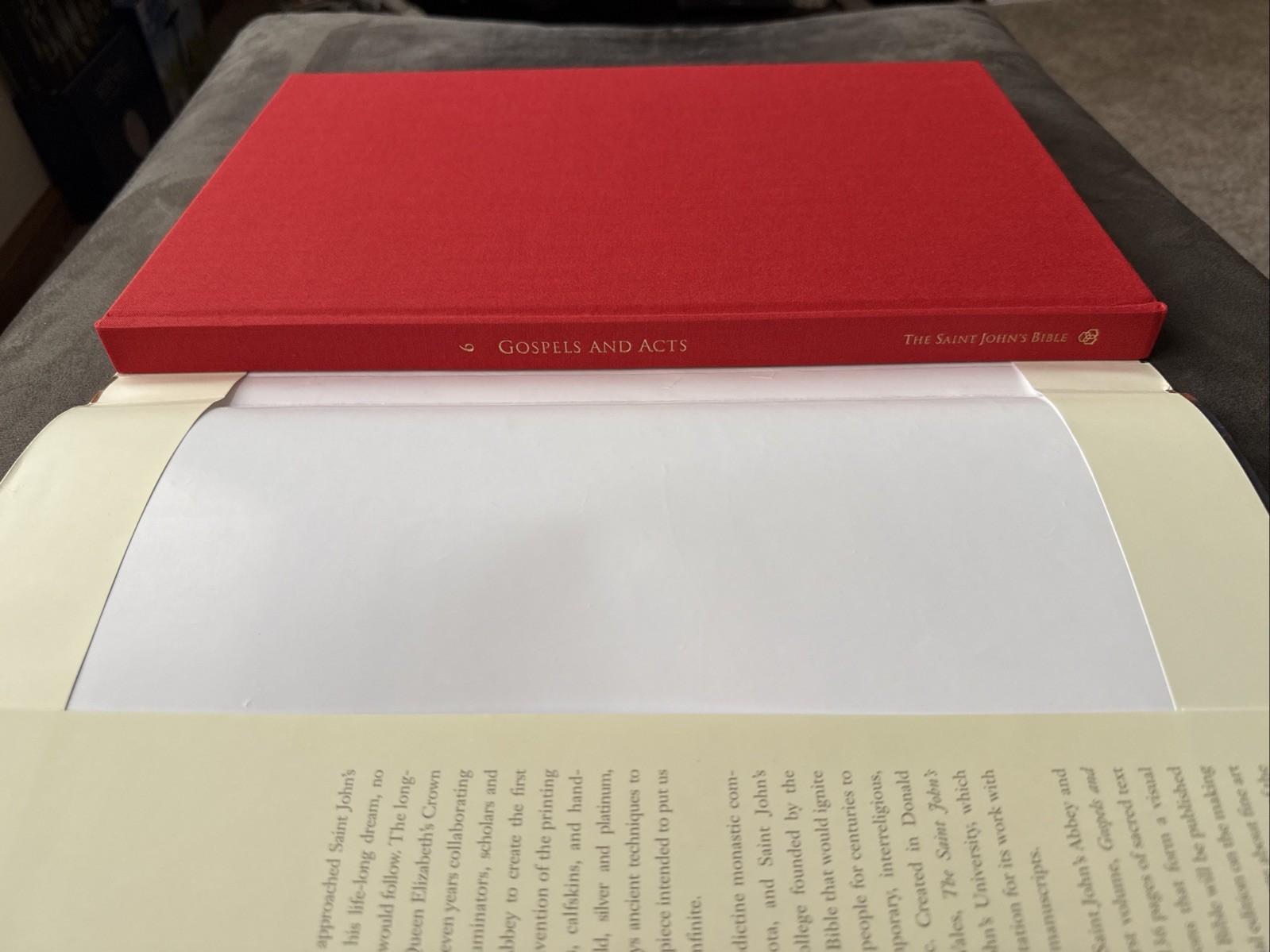 The Saint John’s Bible Gospels and Acts by Donald Jackson Hardcover 2005