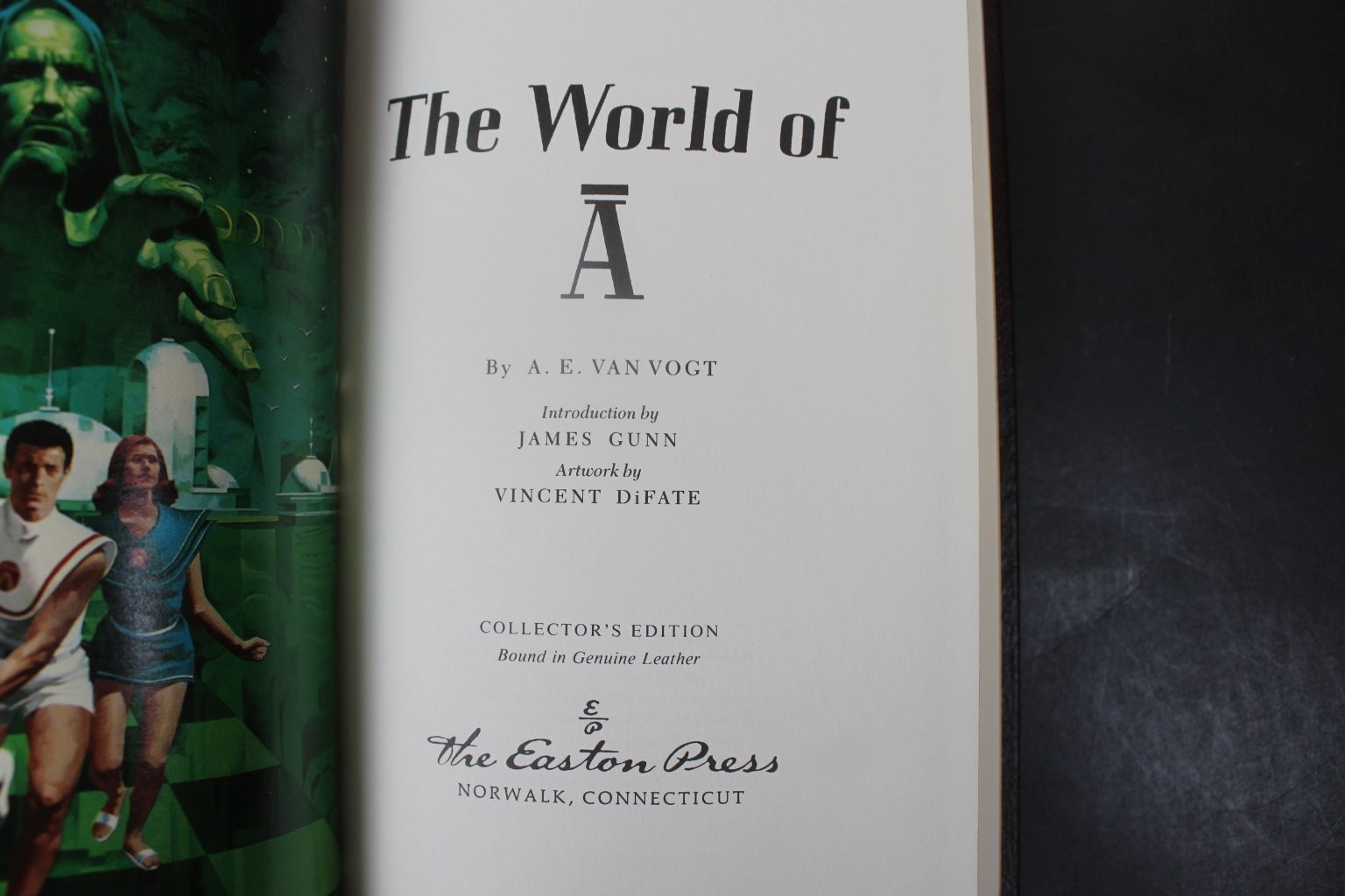 Easton Press THE WORLD OF A by A.E. Van Vogt, Leather Collectors Edition, 1988