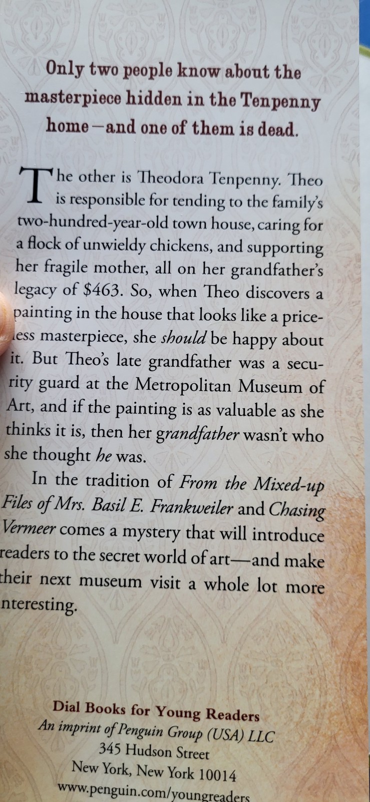 Under the Egg HC Laura Marx Fitzgerald Dial Books 2014