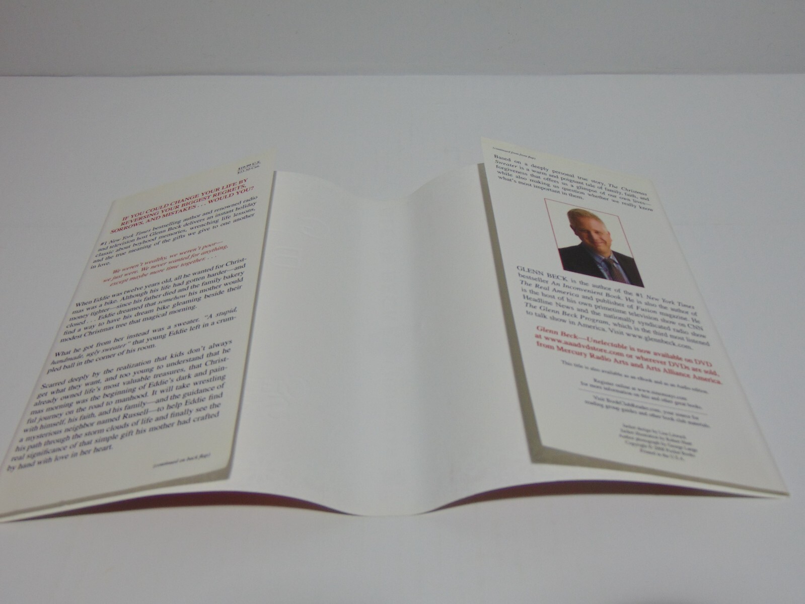 The Christmas Sweater by Glenn Beck (2008, Hardcover) 1st Edition