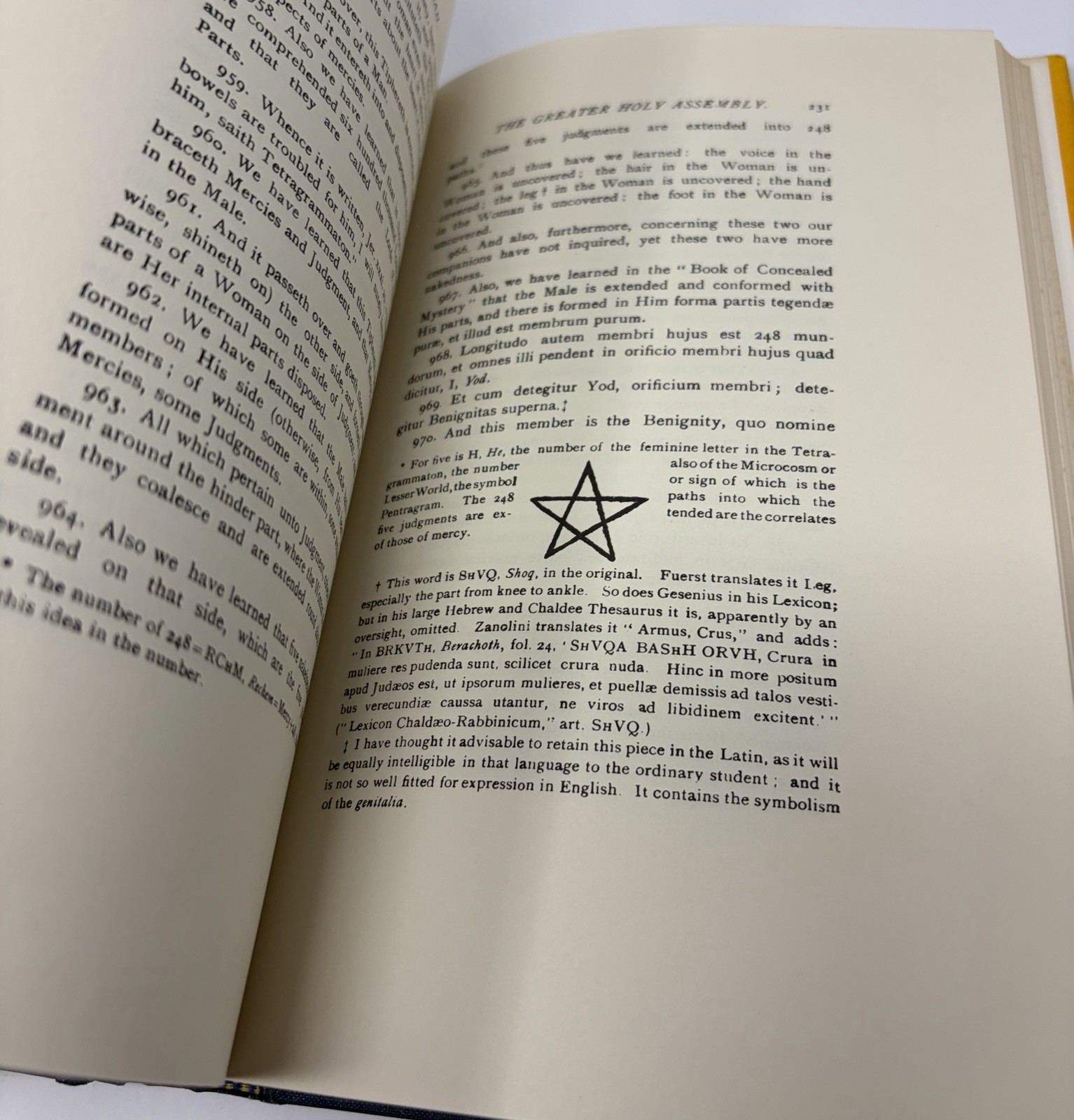 The Kabbalah Unveiled Mathers 1978 Hardcover Book Zohar Esoteric Denudata
