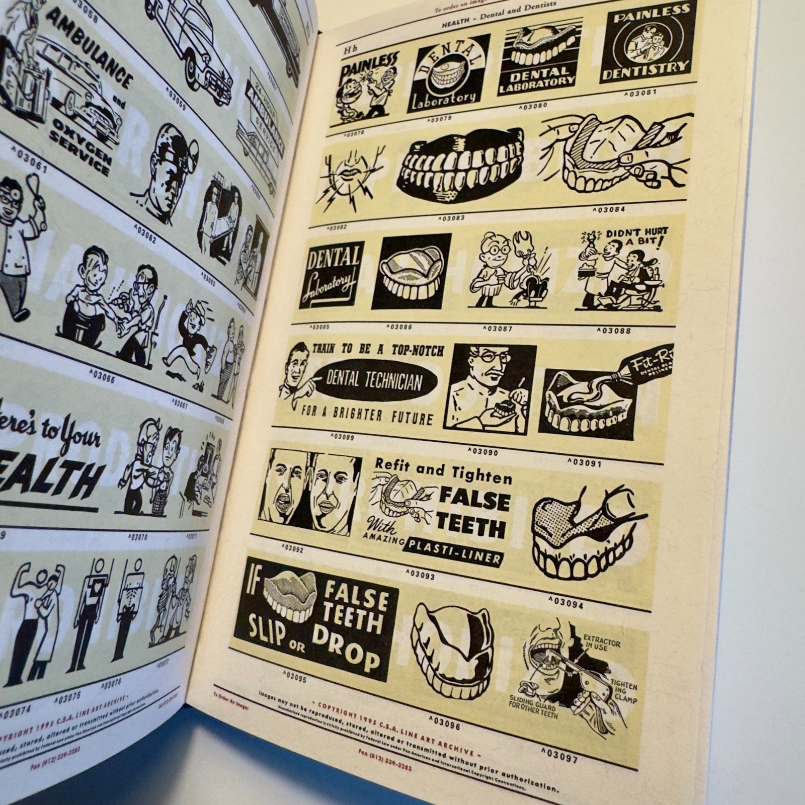 CSA Archive Line Art Catalog of Stock Art – First Edition – 1995 – Excellent Con