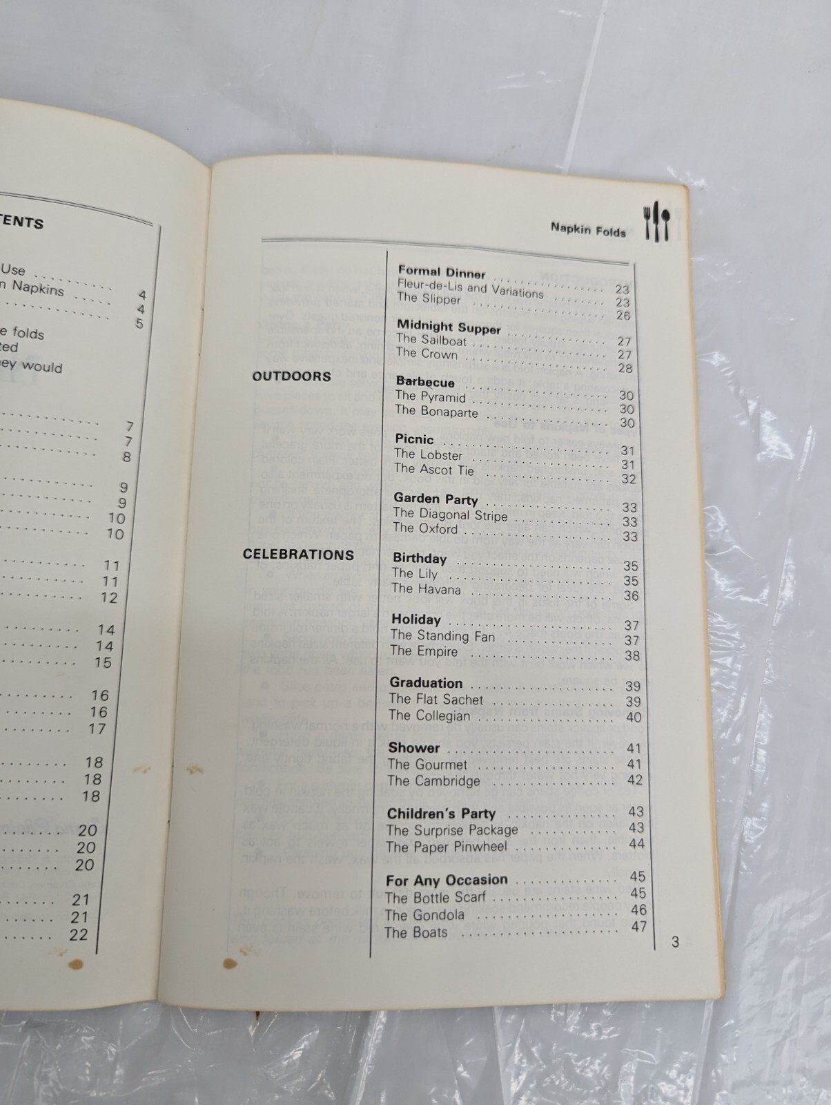 Napkin Folds Irena Chalmers 1982 Vintage Irena Chalmers Cookbooks