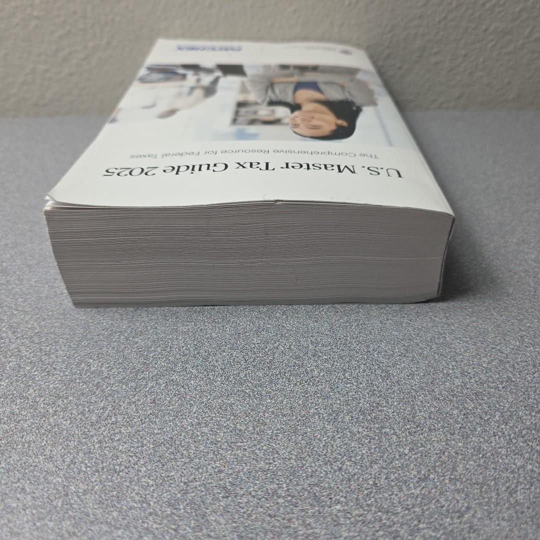 2025 U. S. Master Tax Guide – Wolters Kluwer Paychex – Paperback Very Good