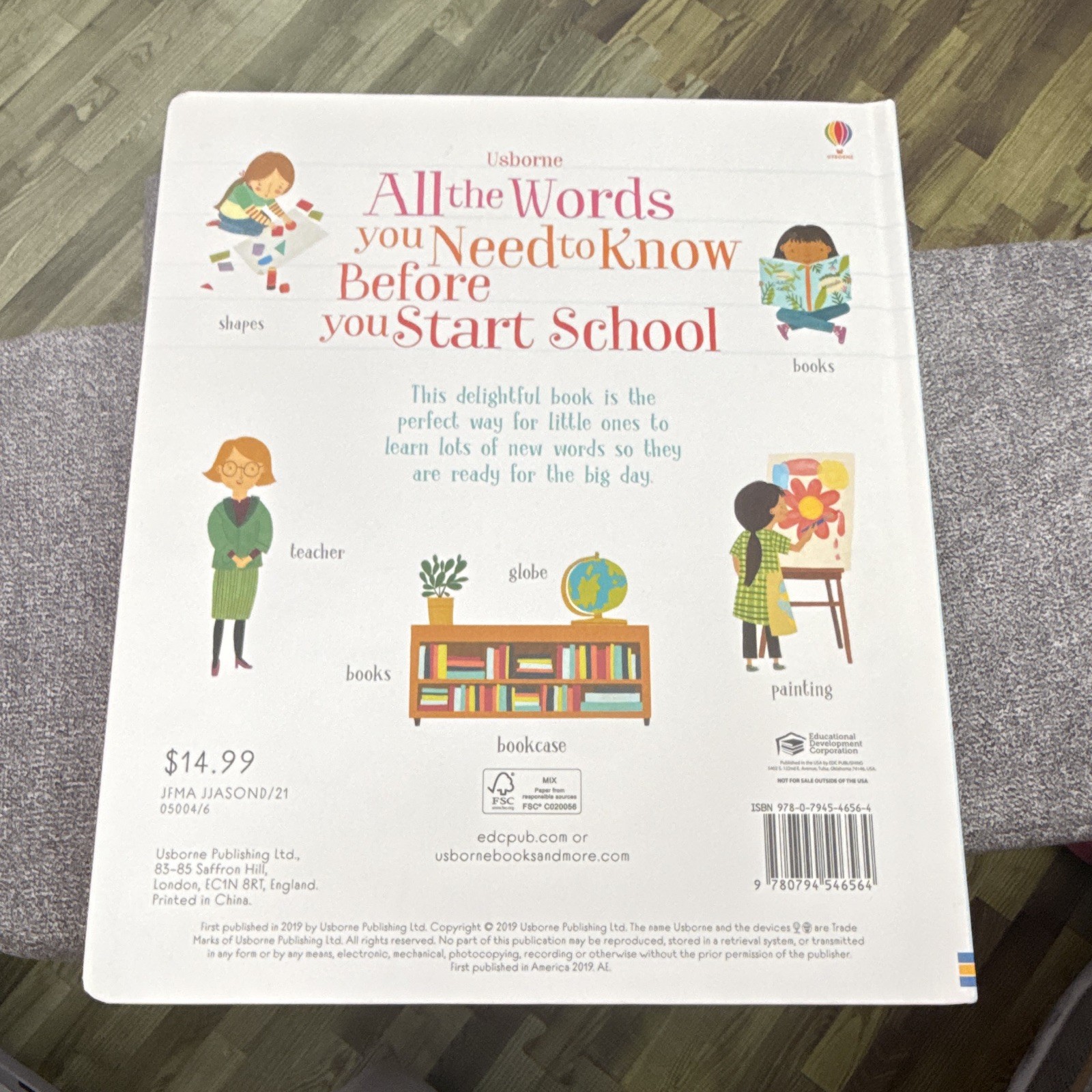 Usborne All the Words You Need to Know Before School BB Illus Ages 4-8