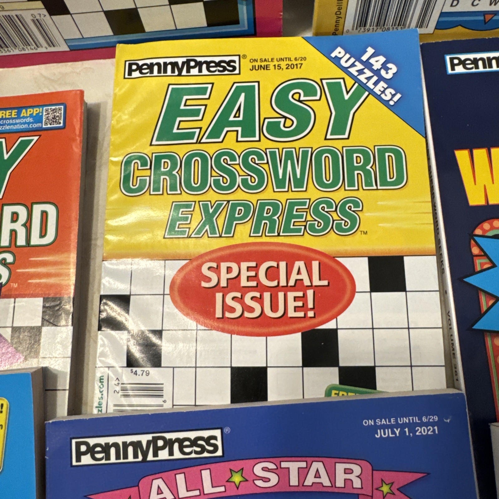Lot of 14 Dell Penny Press ALL EASY Crossword Puzzle Books Unsorted