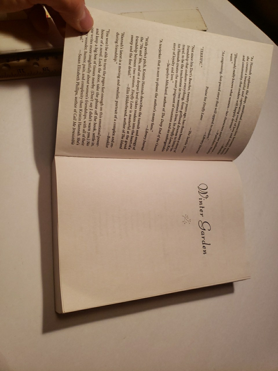 Winter Garden : A Novel by Kristin Hannah (2011, Trade Paperback)
