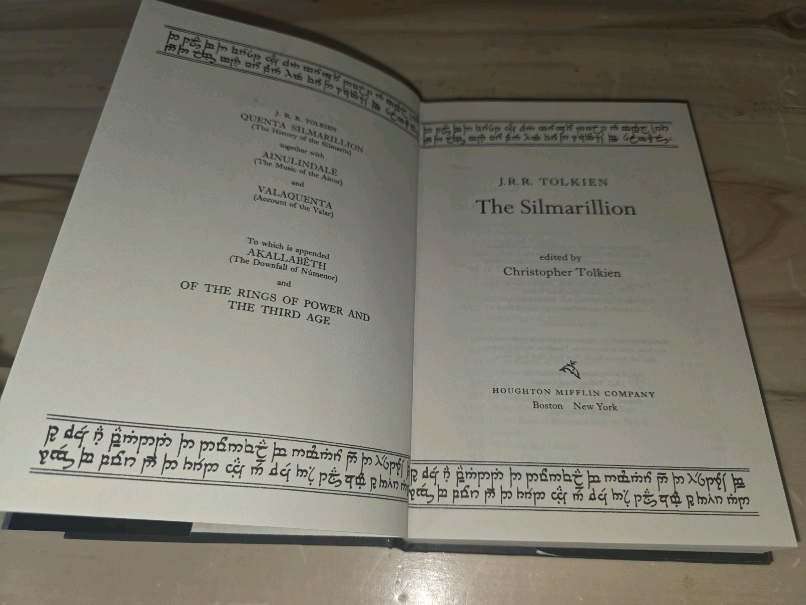 J.R.R. Tolkien The Silmarillion Second Edition Hardcover by Christopher Tolkien