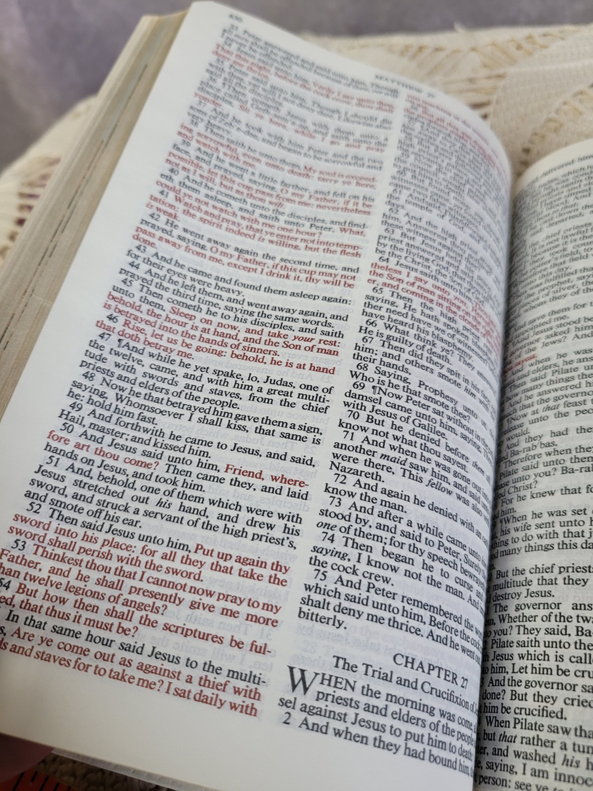Holy Bible KJV 1970 National Bible Press White Bonded Leather Study Edition