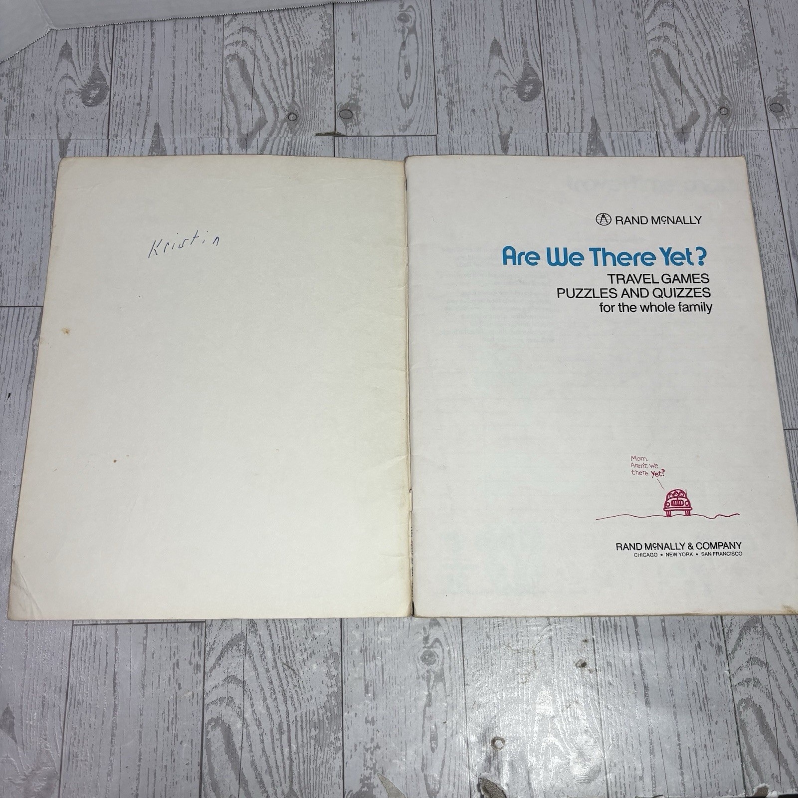 Vintage 1970s Rand McNally “Are We There Yet?” Travel Games Puzzle Kids USED