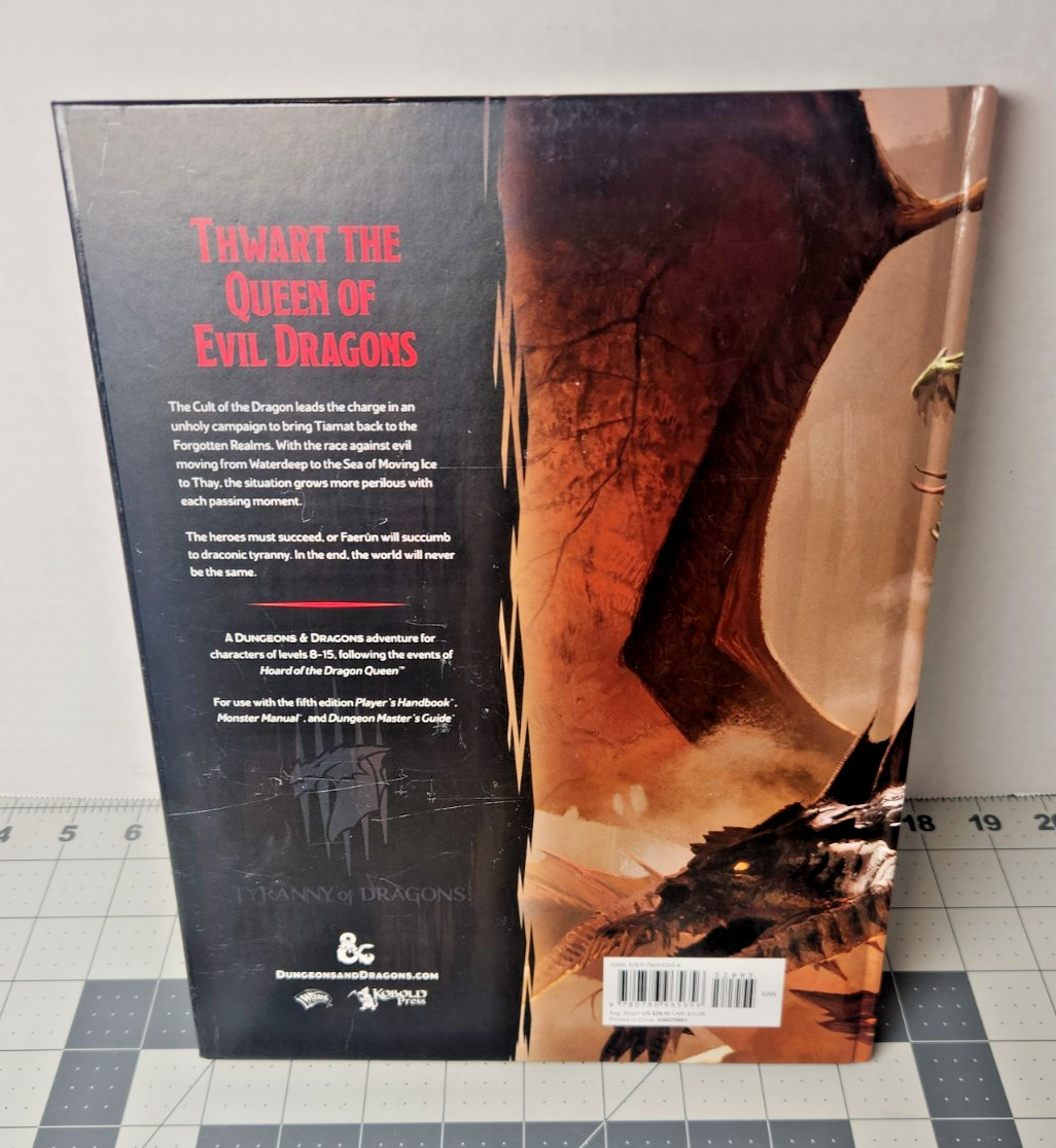 Rise of Tiamat by Wizards RPG Team (2014, Hardcover) D&D Dungeon & Dragons