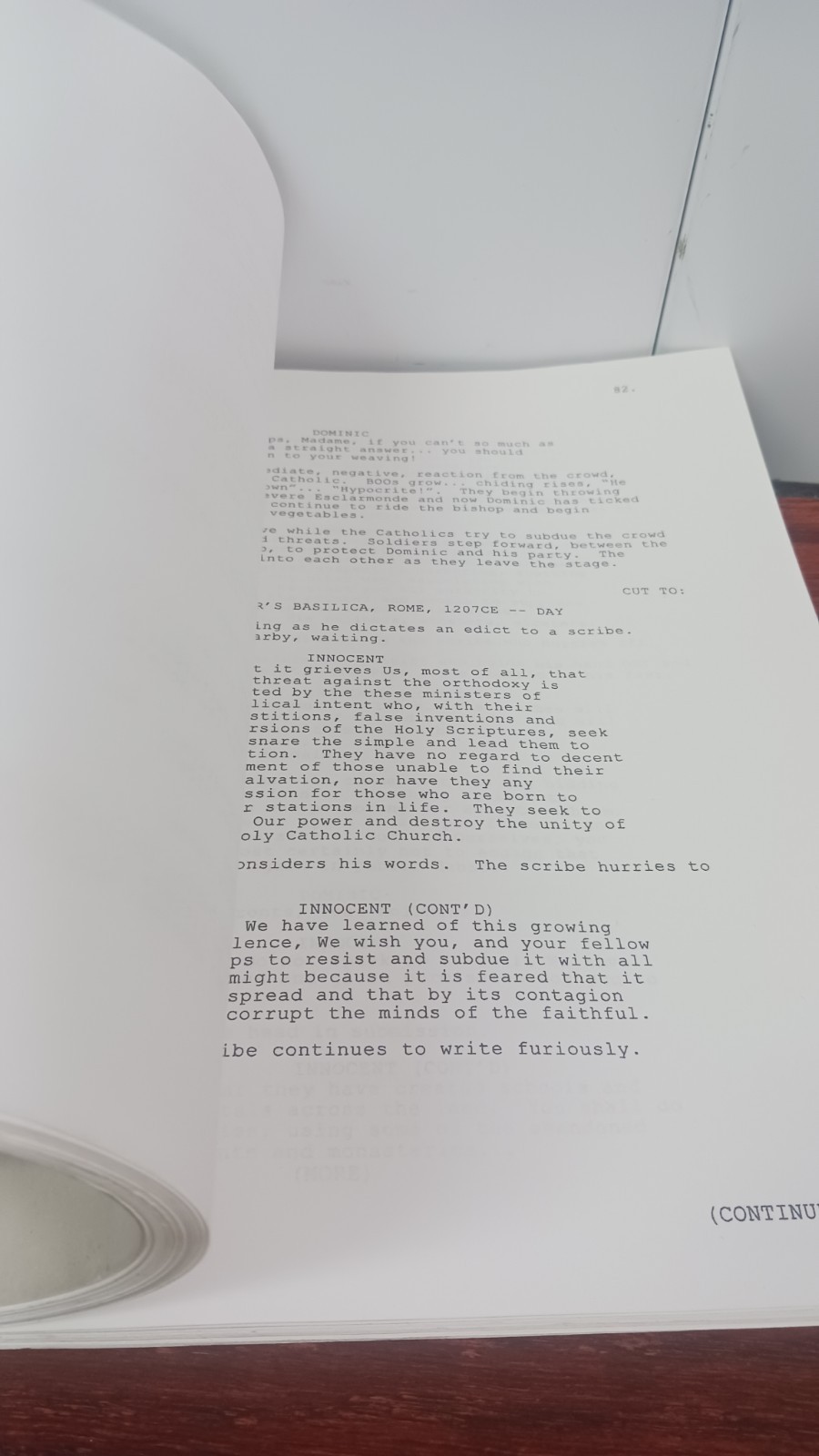 Screenplay Esclarmonde By S W Garland