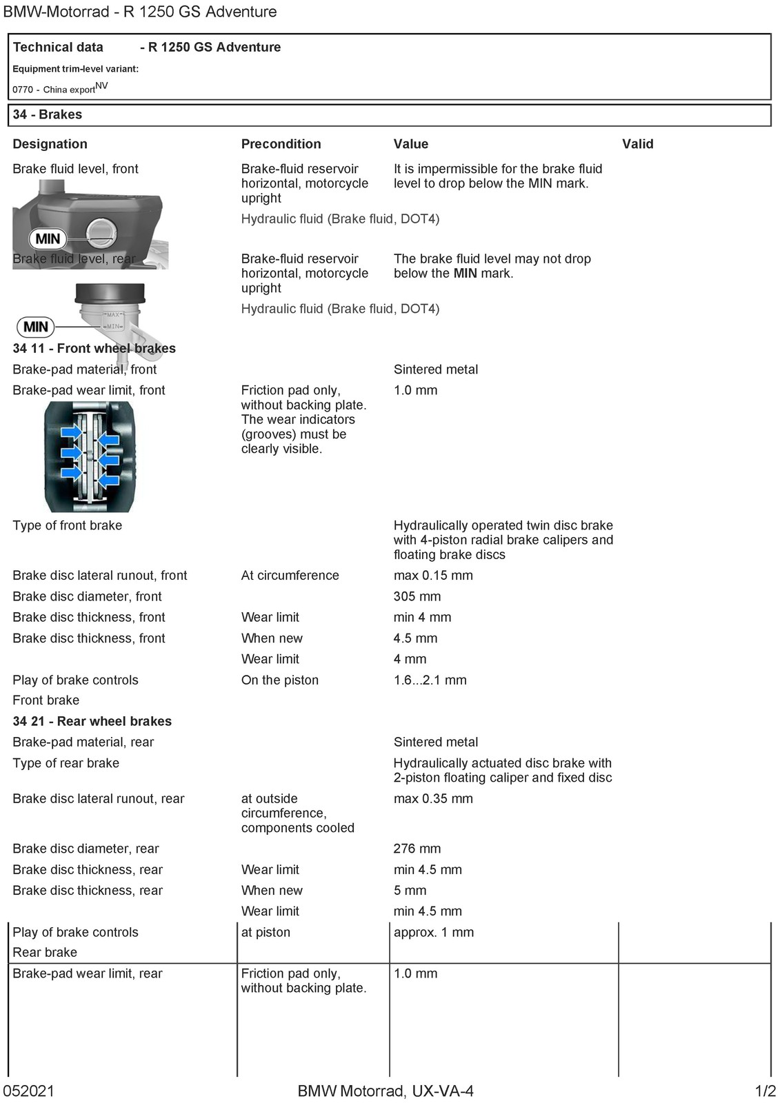 BMW R1250 GS Adventure K51 Motorcycle Service Manual – WIRE BOUND – TOUGH COVERS
