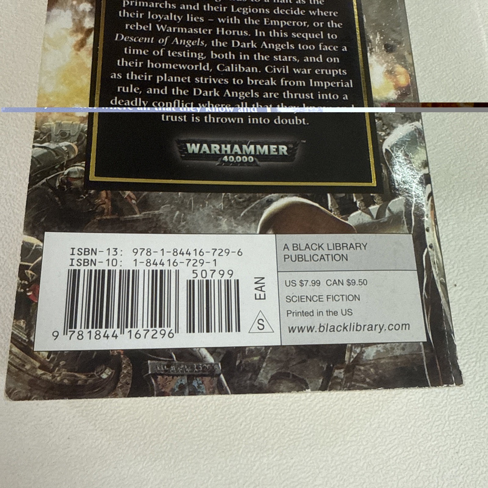 Warhammer 40k Fallen Angels by Mike Lee Horus Heresy 2009