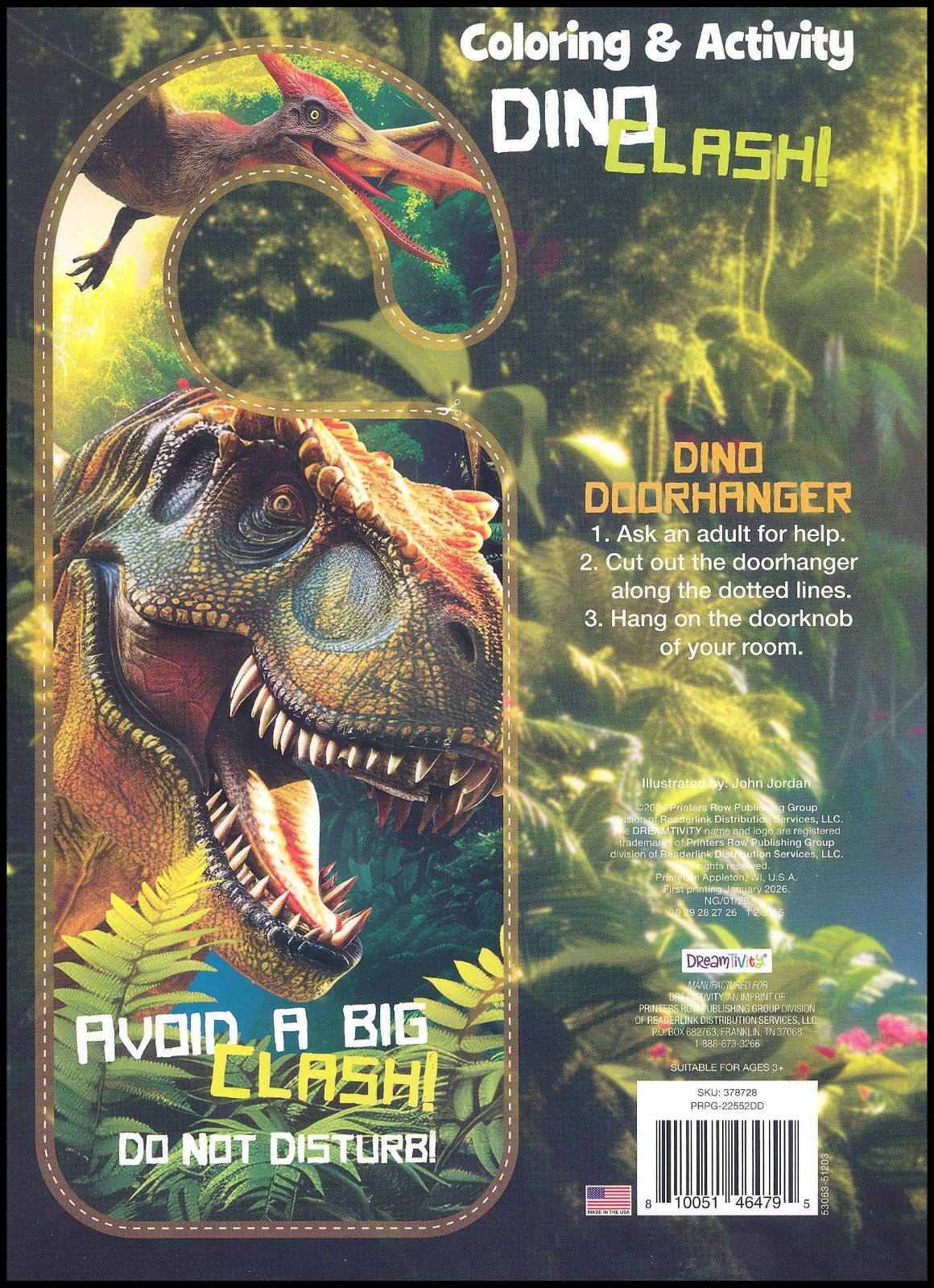 Dino Clash – Coloring & Activity – Book