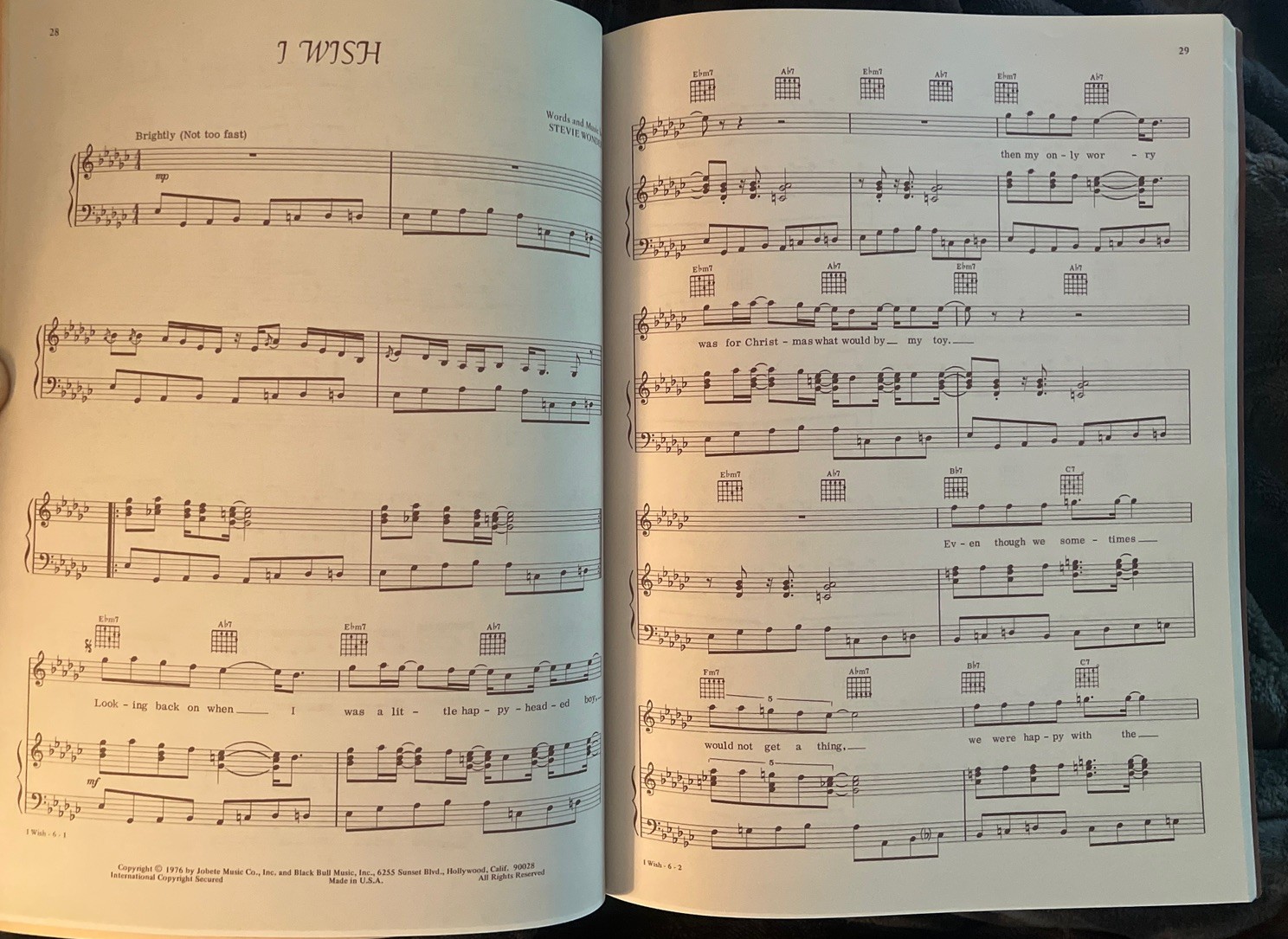 STEVIE WONDER Songs In The Key Of Life SONGBOOK 1976 COLLECTOR’S EDITION