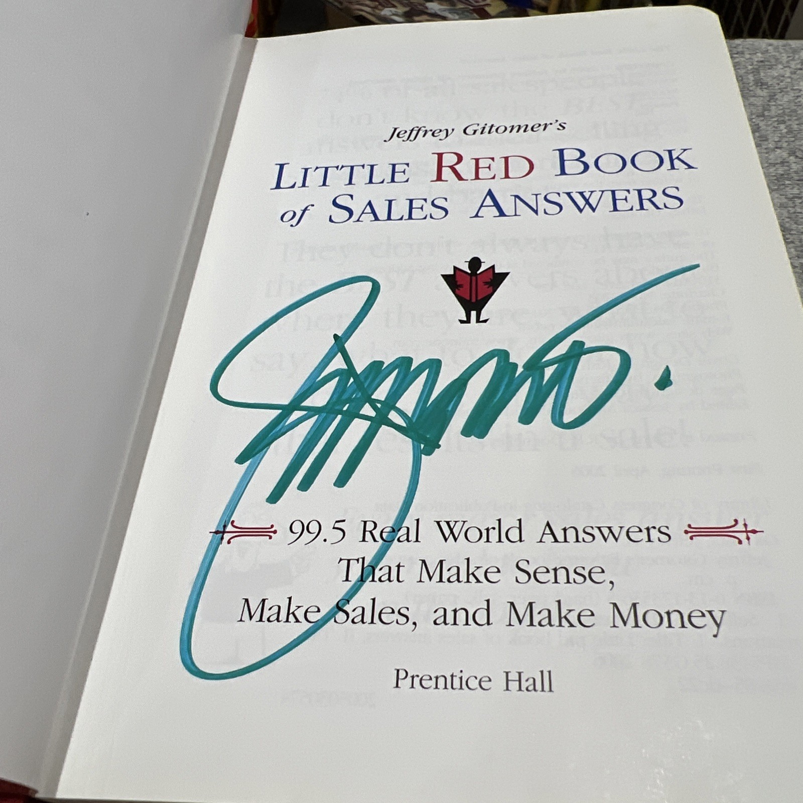 Signed Jeffrey Gitomer’s Five Business Reference Books Lot of 2, HC