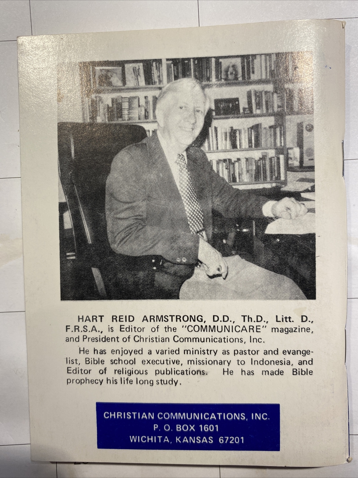 All You’ve Wanted to Know about Bible Prophecy – Hart Armstrong – 166 pages