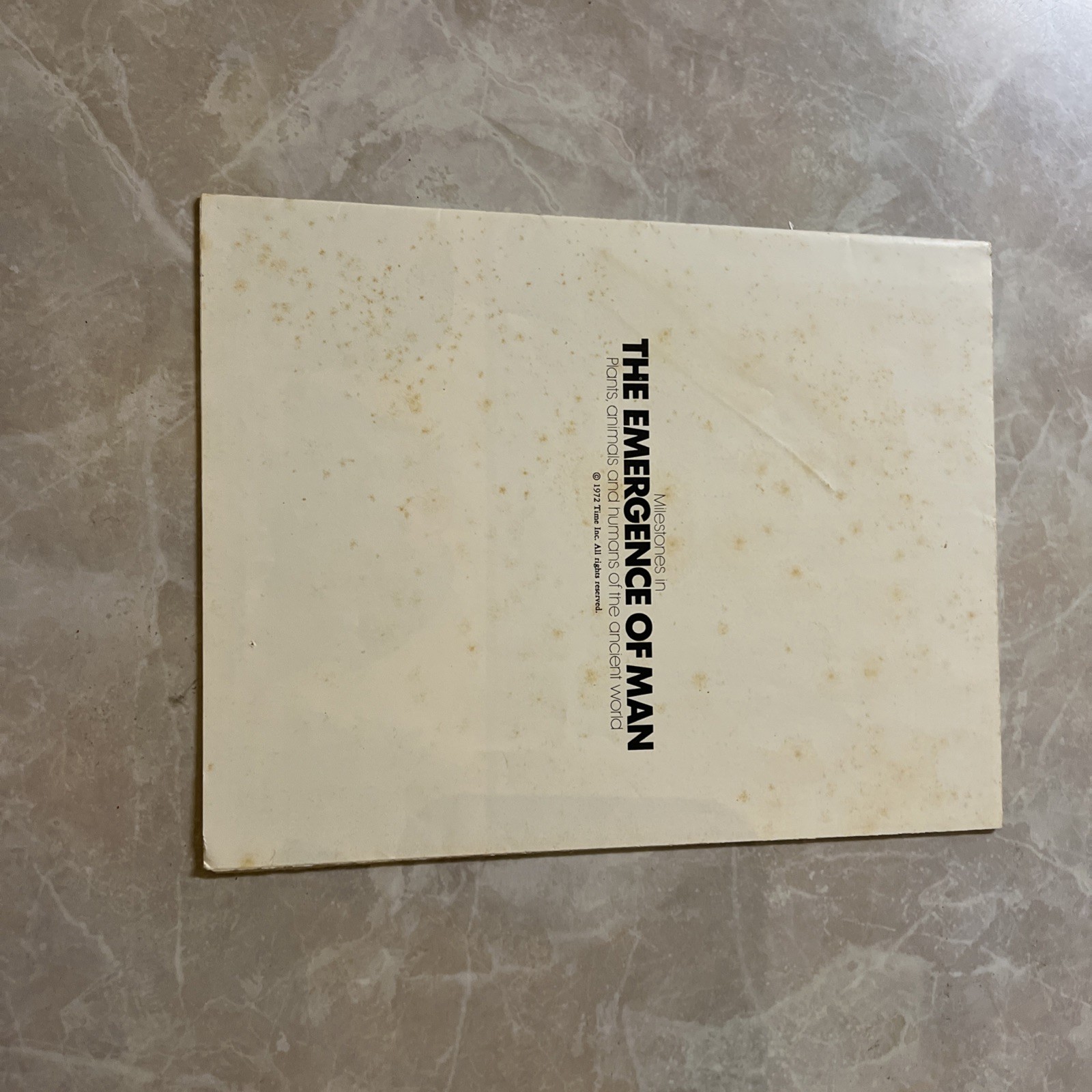 Time Life Books The Emergence Of Man 19 Volumes 1970s + Master Index + Poster