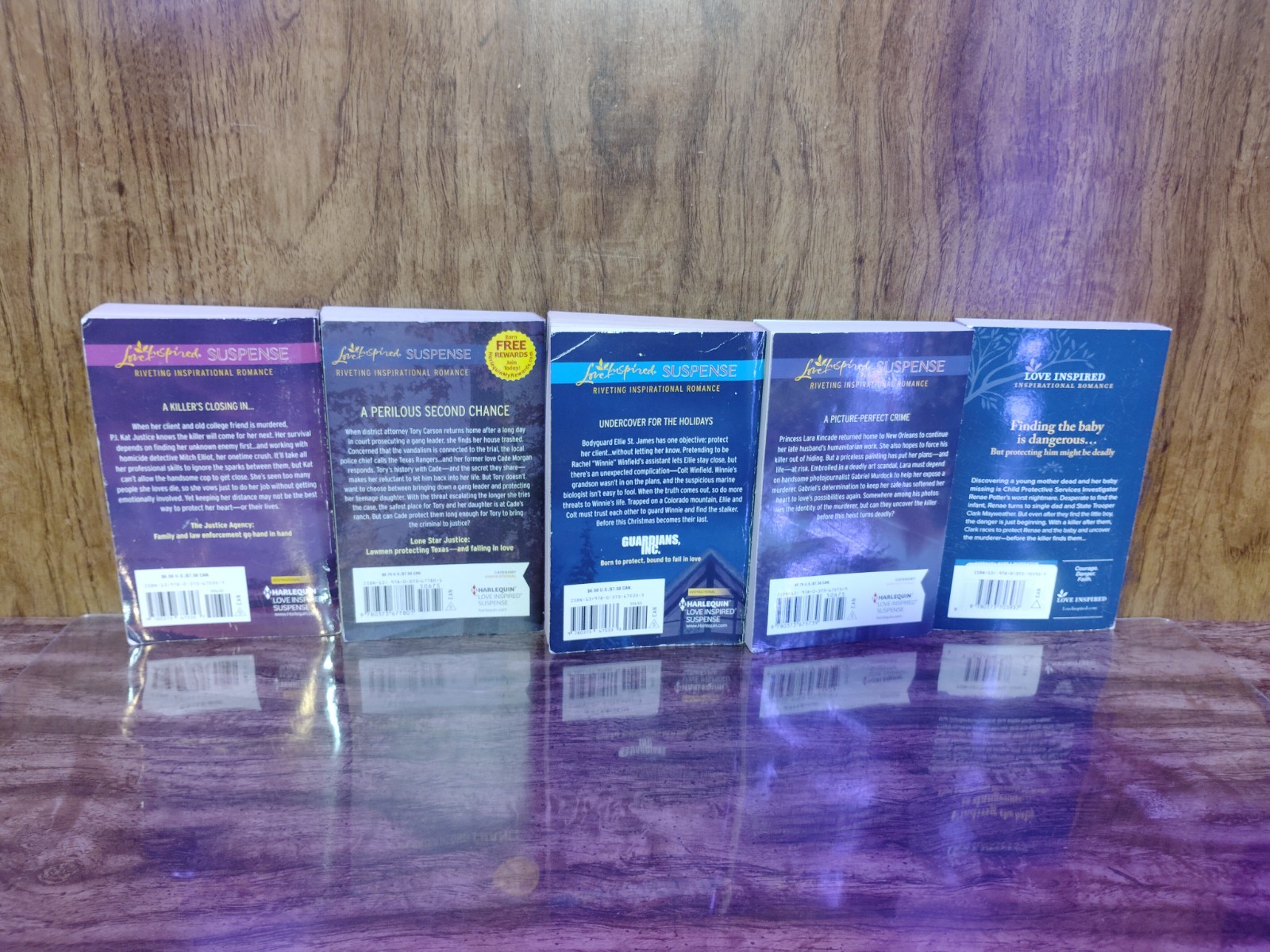 Love Inspired Suspense Larger Print Lot 5 Books Margaret Daley Susan Sleeman Len