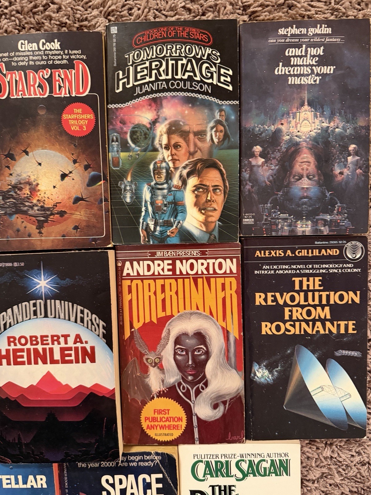 Lot of 14 Vintage Sci Fi Fantasy Space Alien Paperback Books 70’s-90’s