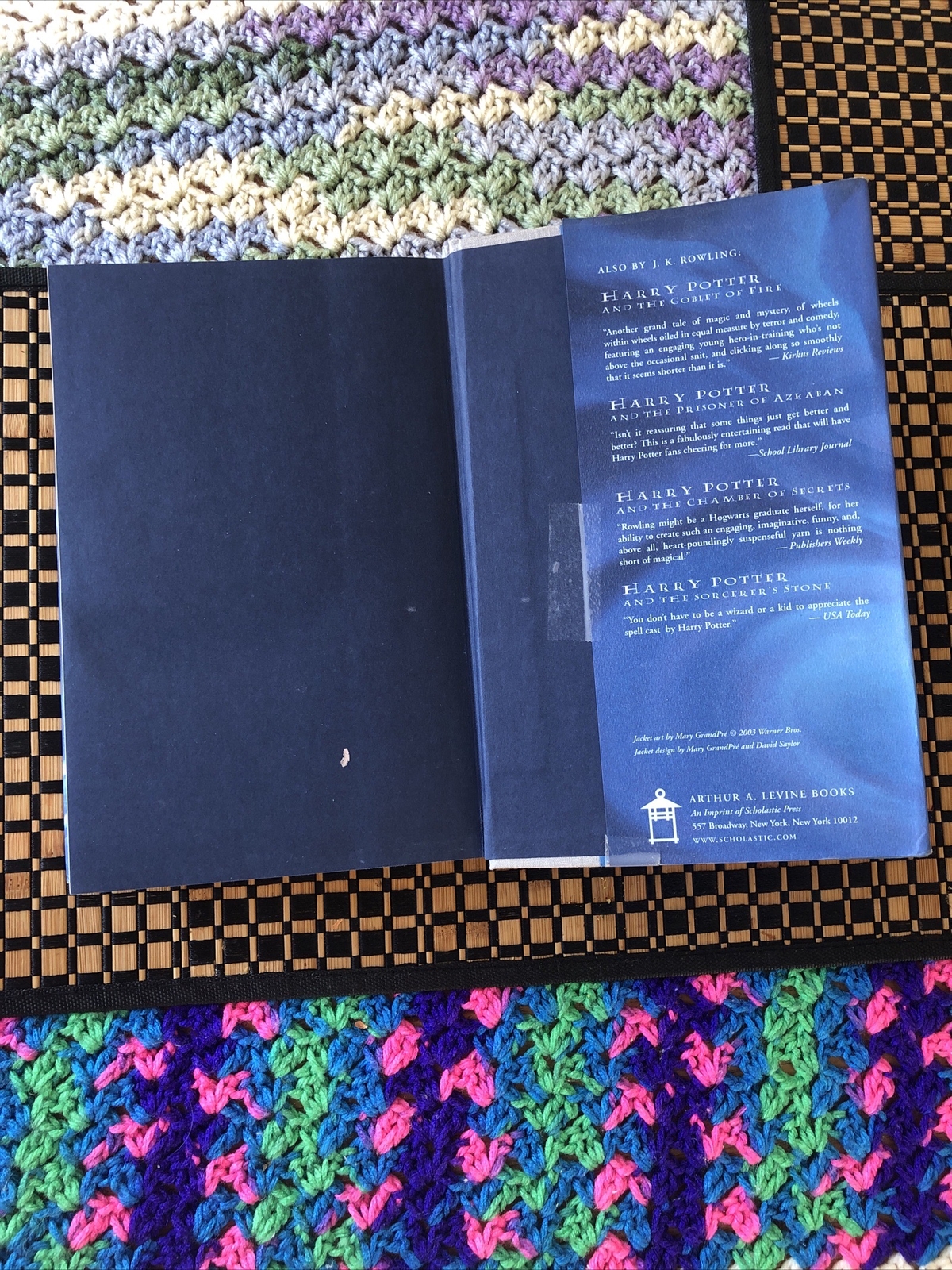 Harry Potter and the Order of the Phoenix 2003 Arthur A Levine Books 1st Ed