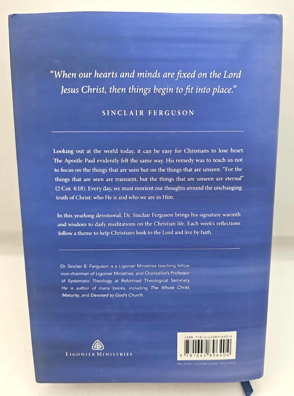 Things Unseen One Year Of Reflections On The Christian Life Sinclair Ferguson HC