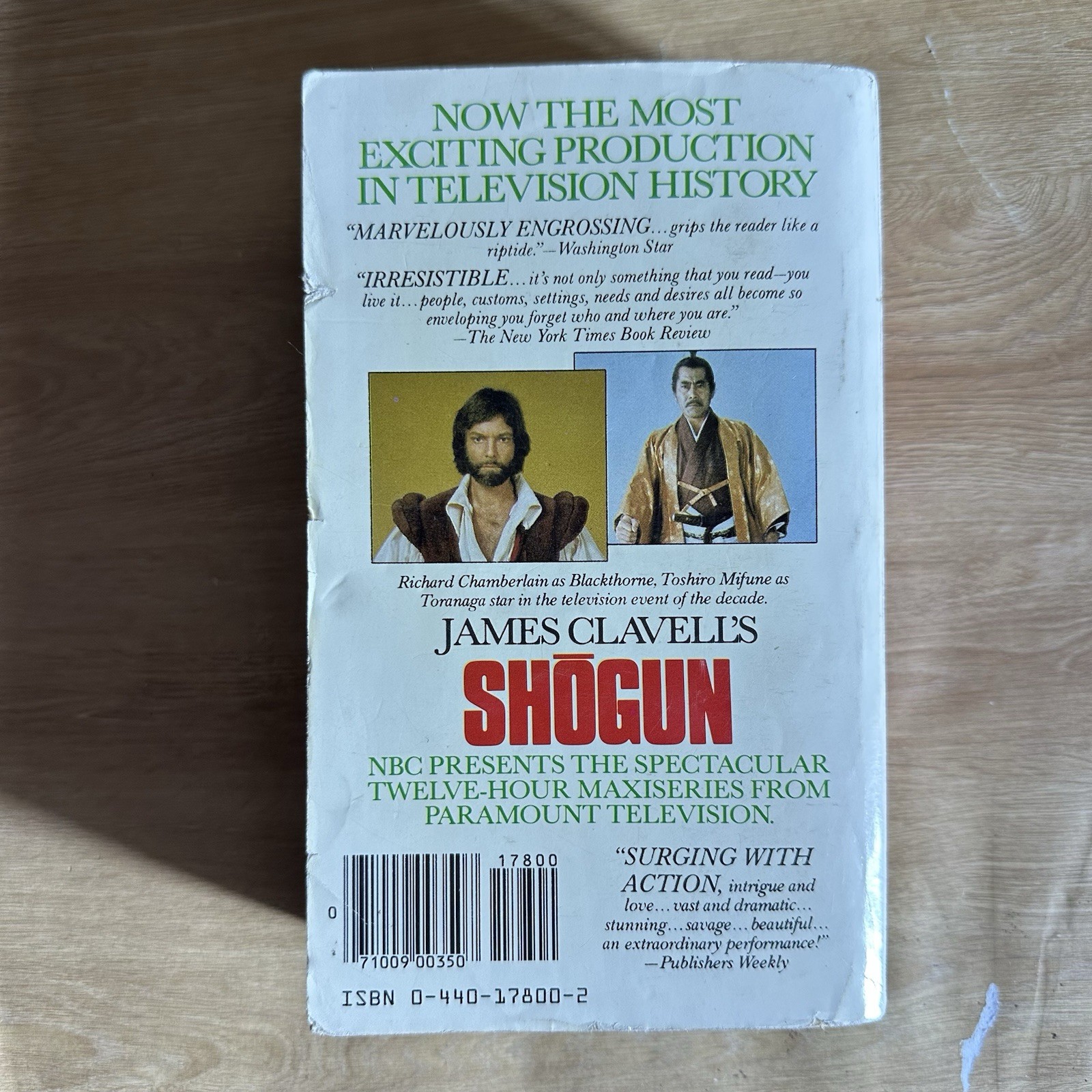 Shogun: A Novel of Japan James Clavell Mass Market Paperback Dell Vintage MMPB