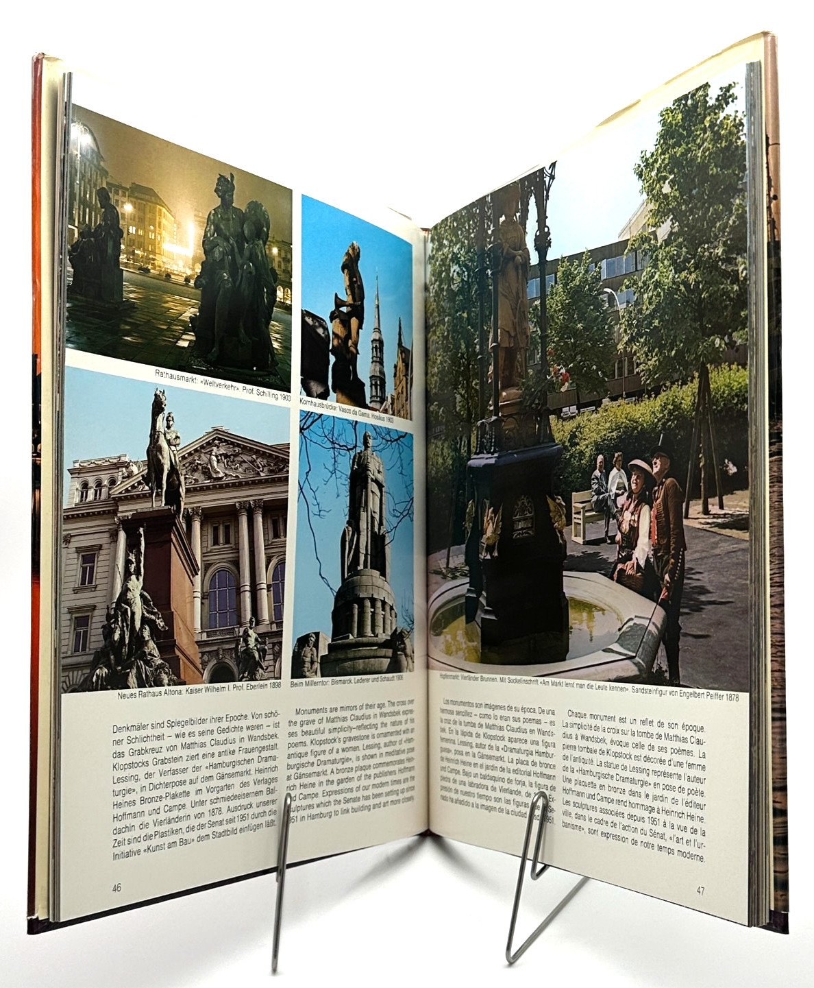 Hamburg Report 1977 Otto Bender 222 Color Photos German City History Travel Book