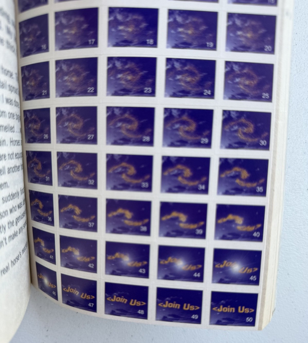 Animorphs #14 The Unknown -with all 50 flip back stickers- KA Applegate ppb 1998