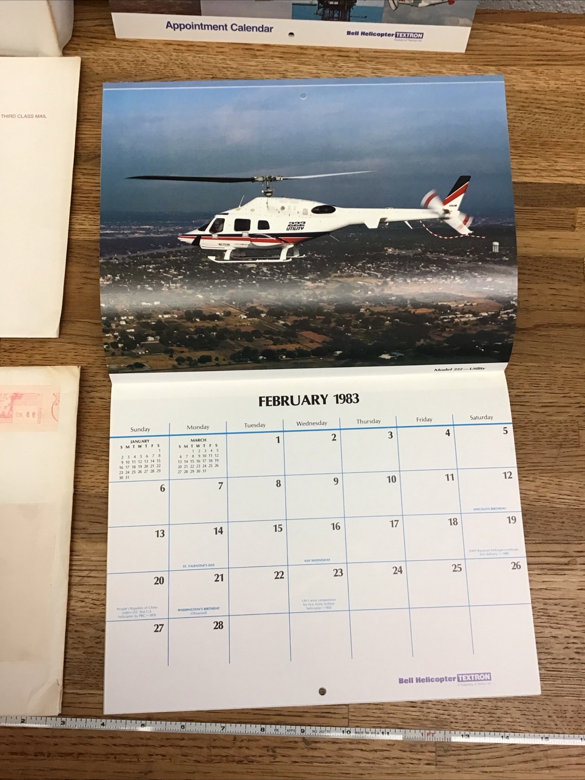 BELL HELICOPTER – Appointment Calendar – 1981 1982 1983 – Lot Of 3 – MM6.107