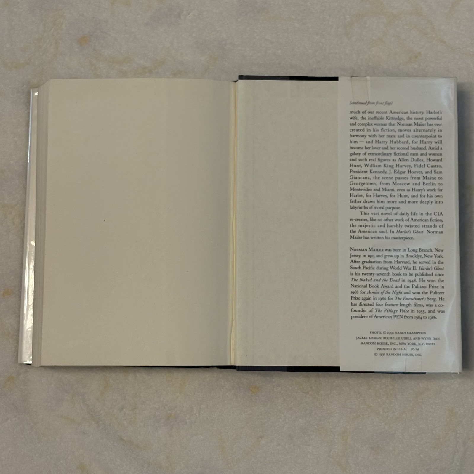 Norman Mailer Harlot’s Ghost – 1st Edition, Hardcover with Dust Jacket in Mylar