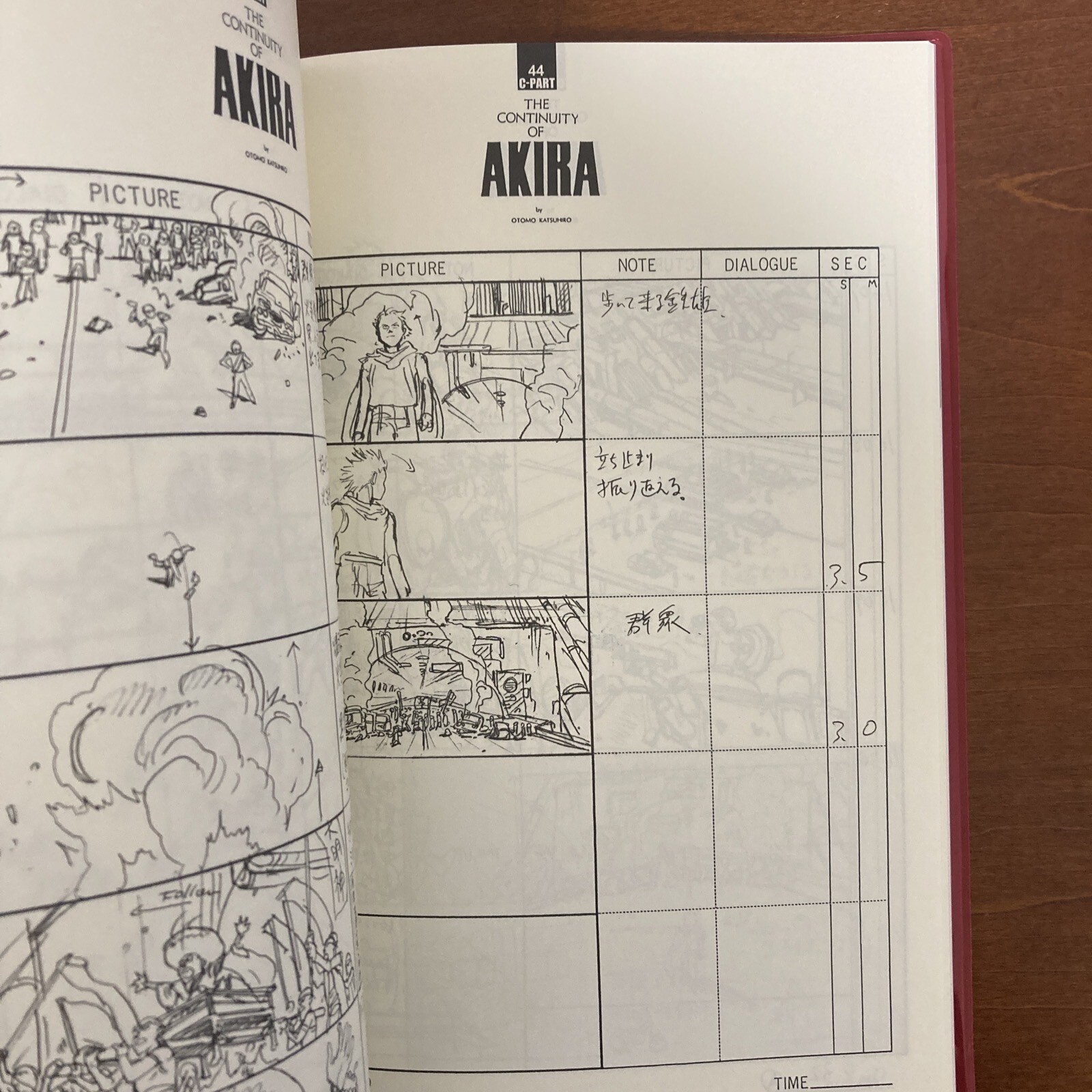 KATSUHIRO OTOMO THE COMPLETE WORKS 21&22 Animation AKIRA Storyboards 1&2