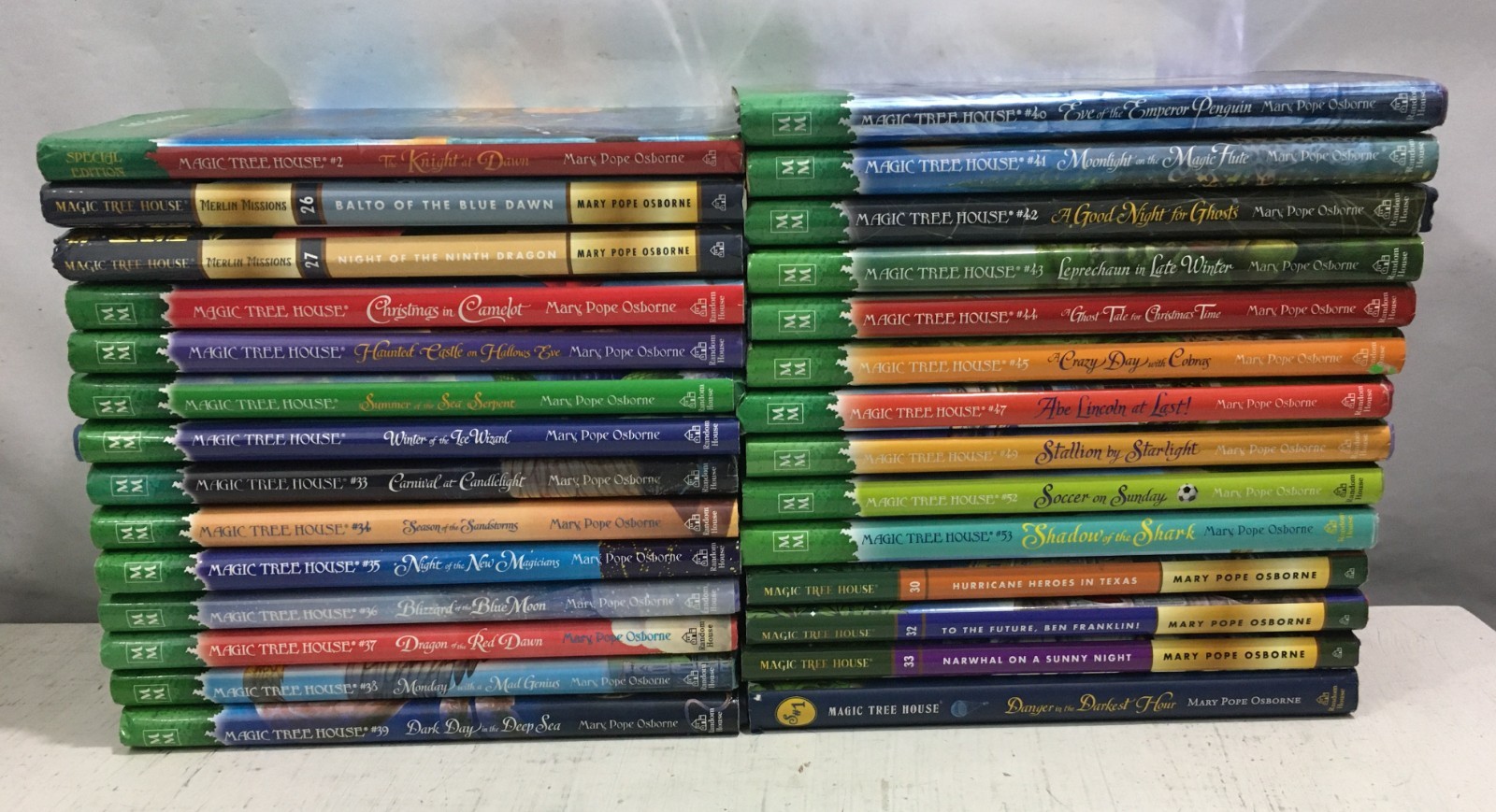 Lot of 24 Different Magic Tree House/Merlin Missions Osborne HARDCOVERS w/DJs