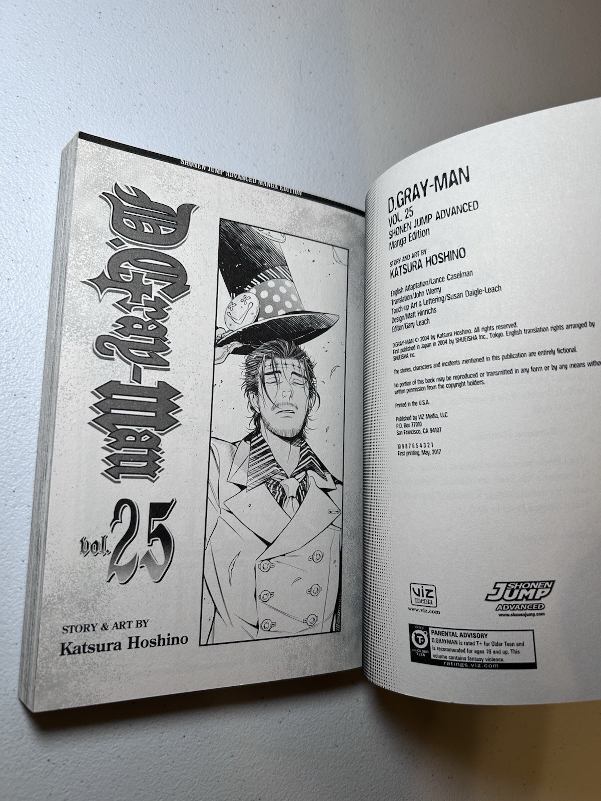 D.Gray-Man English Manga Vol. 25 Hoshino, Katsura