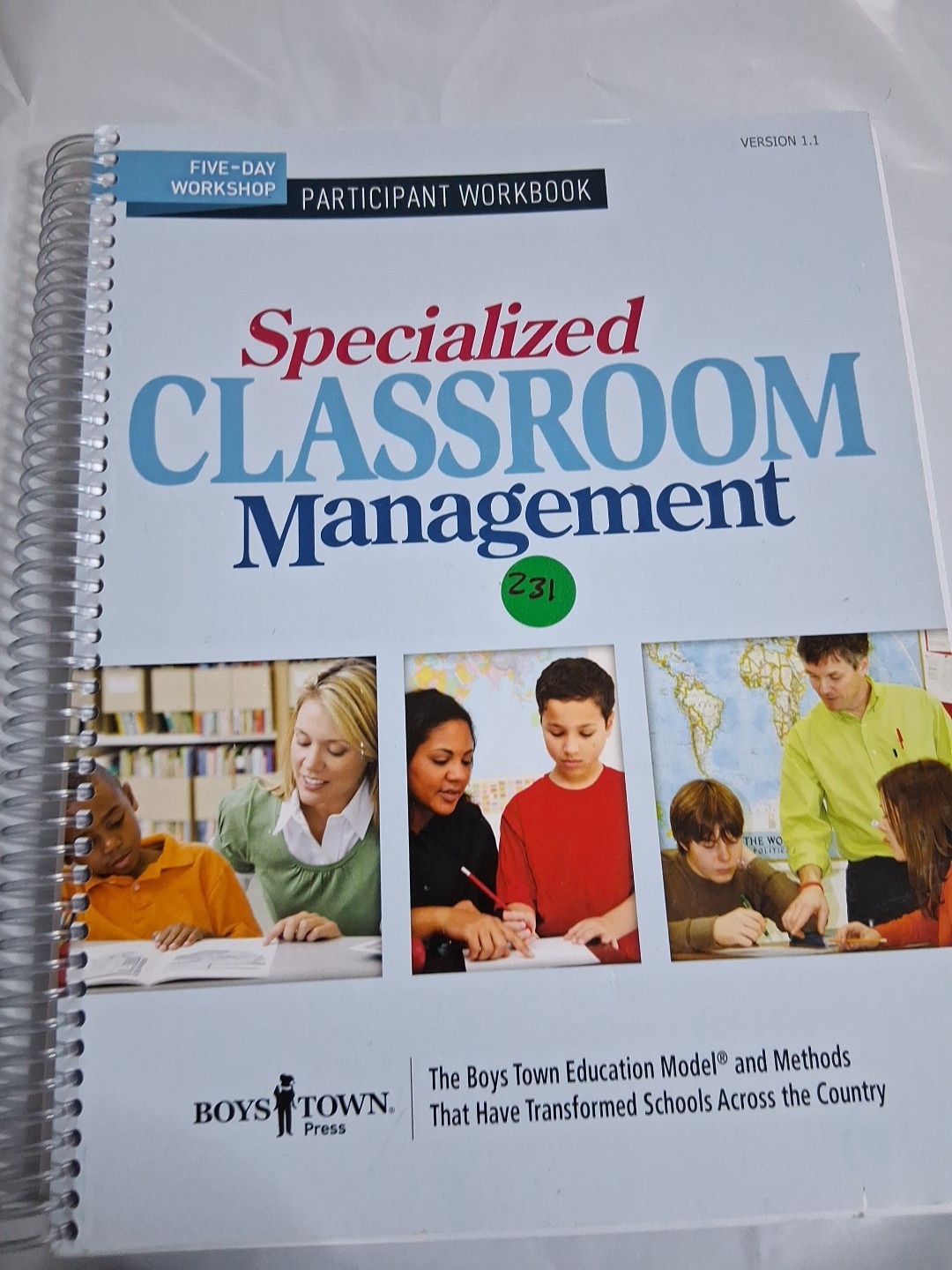 SPECIALIZED CLASSROOM MANAGEMENT, SUSAN LAMKE, BOYSTOWN, 2015 Some Written Note